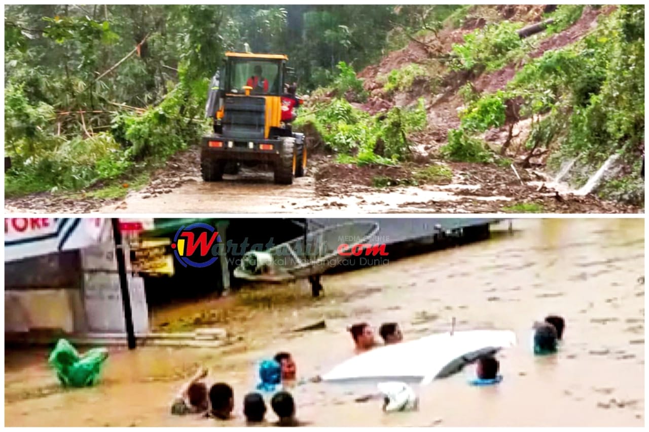 Diguyur Hujan Lebat Sejumlah Wilayah Tasik Selatan Dilanda Longsor Dan